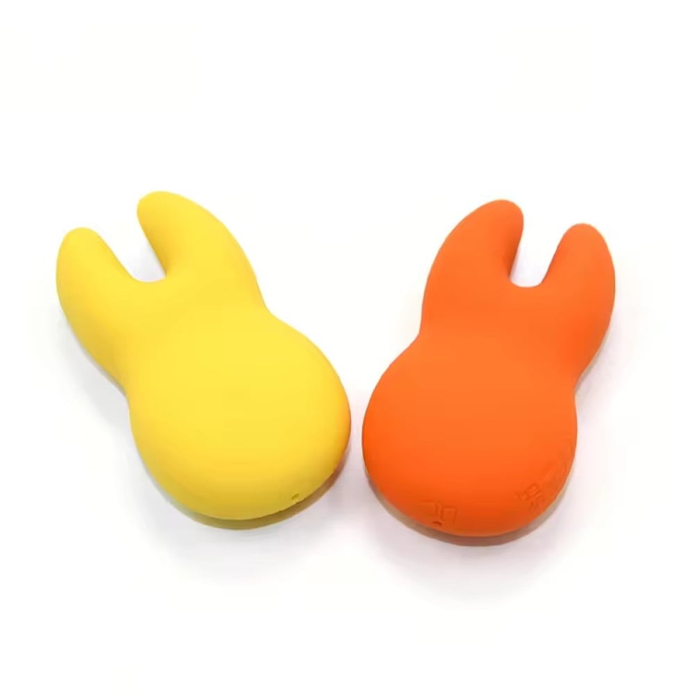 Секс игрушки - Вибратор для клитора с раздвоенным кончиком Sweet Em Velvet Lure, желтый 1