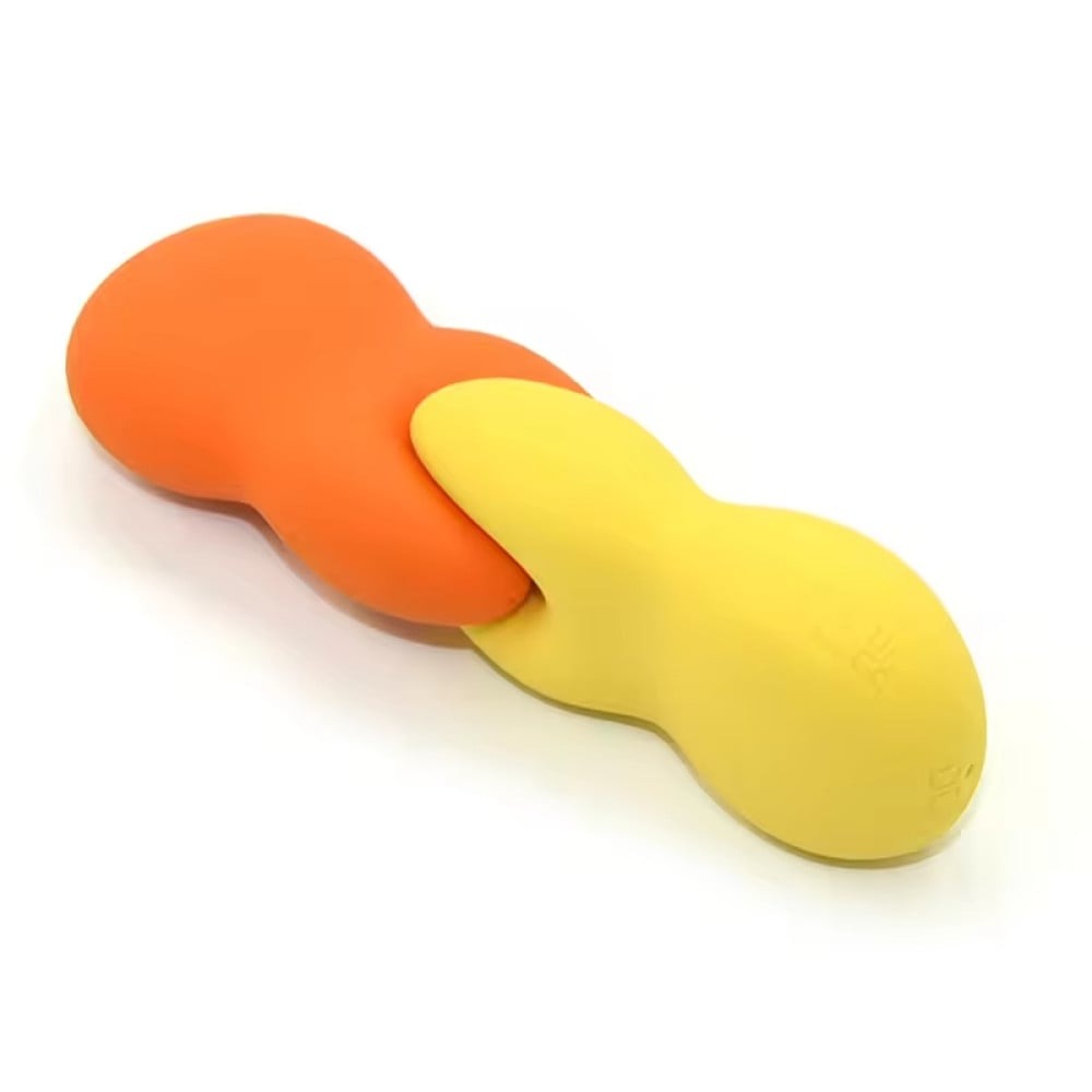 Секс игрушки - Вибратор для клитора с раздвоенным кончиком Sweet Em Velvet Lure, желтый 2