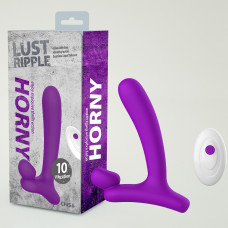 Вибратор со стимуляцией клитора и точки G, с двумя моторами, Chisa Lust Ripple Horny, фиолетовый