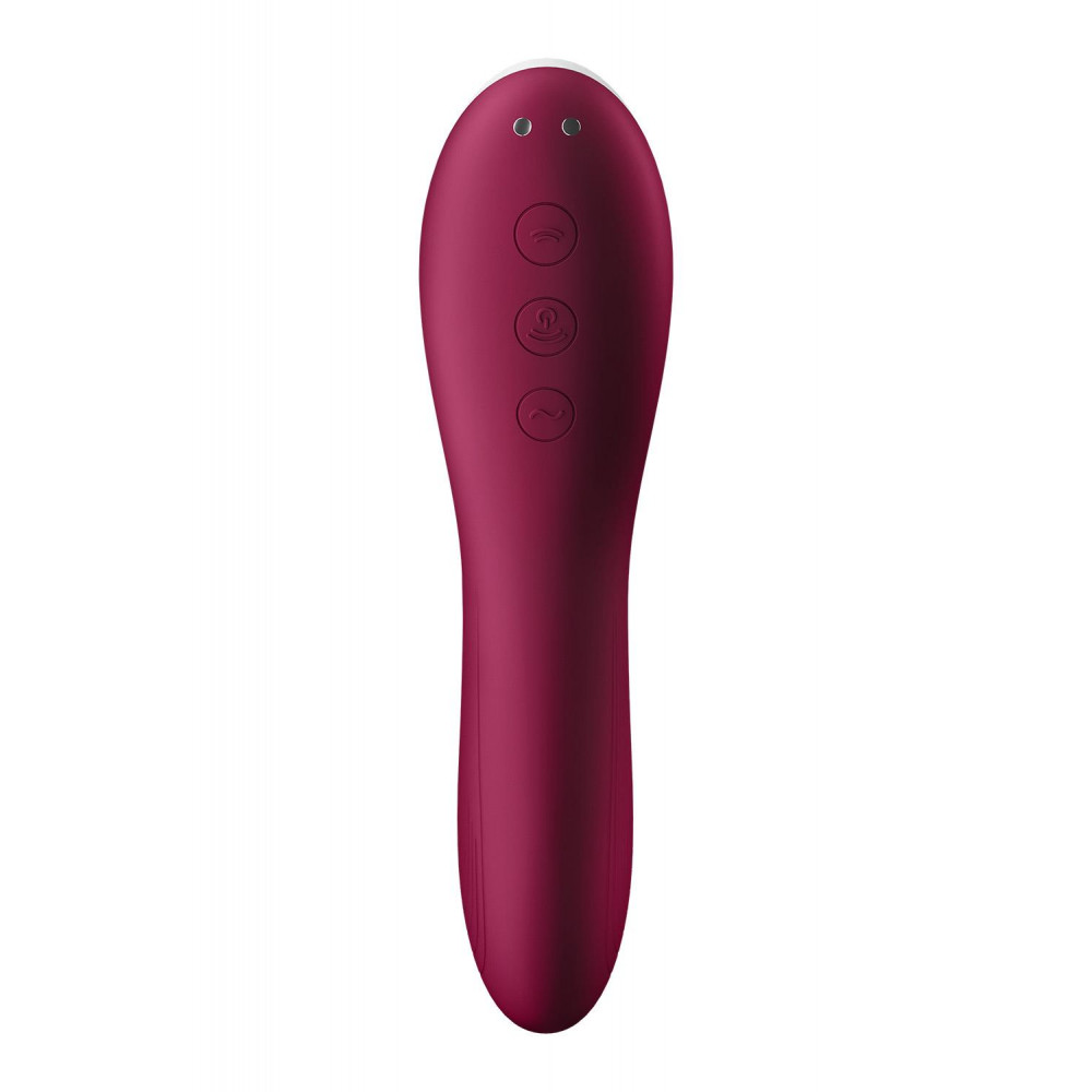 Вибратор - Вакуумний кліторальний стимулятор із вібрацією Satisfyer Dual Crush 1