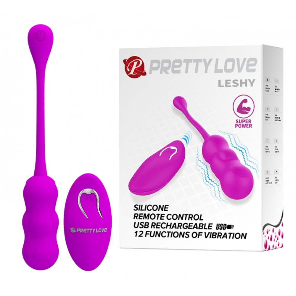 Вибратор - Виброяйцо с дистанционным управлением PrettyLove - Leshy, BI-014868W