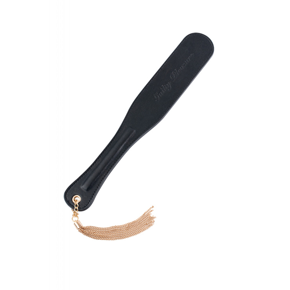 Плети, стеки, флоггеры, тиклеры - Шлепалка GP PREMIUM PADDLE BLACK 2