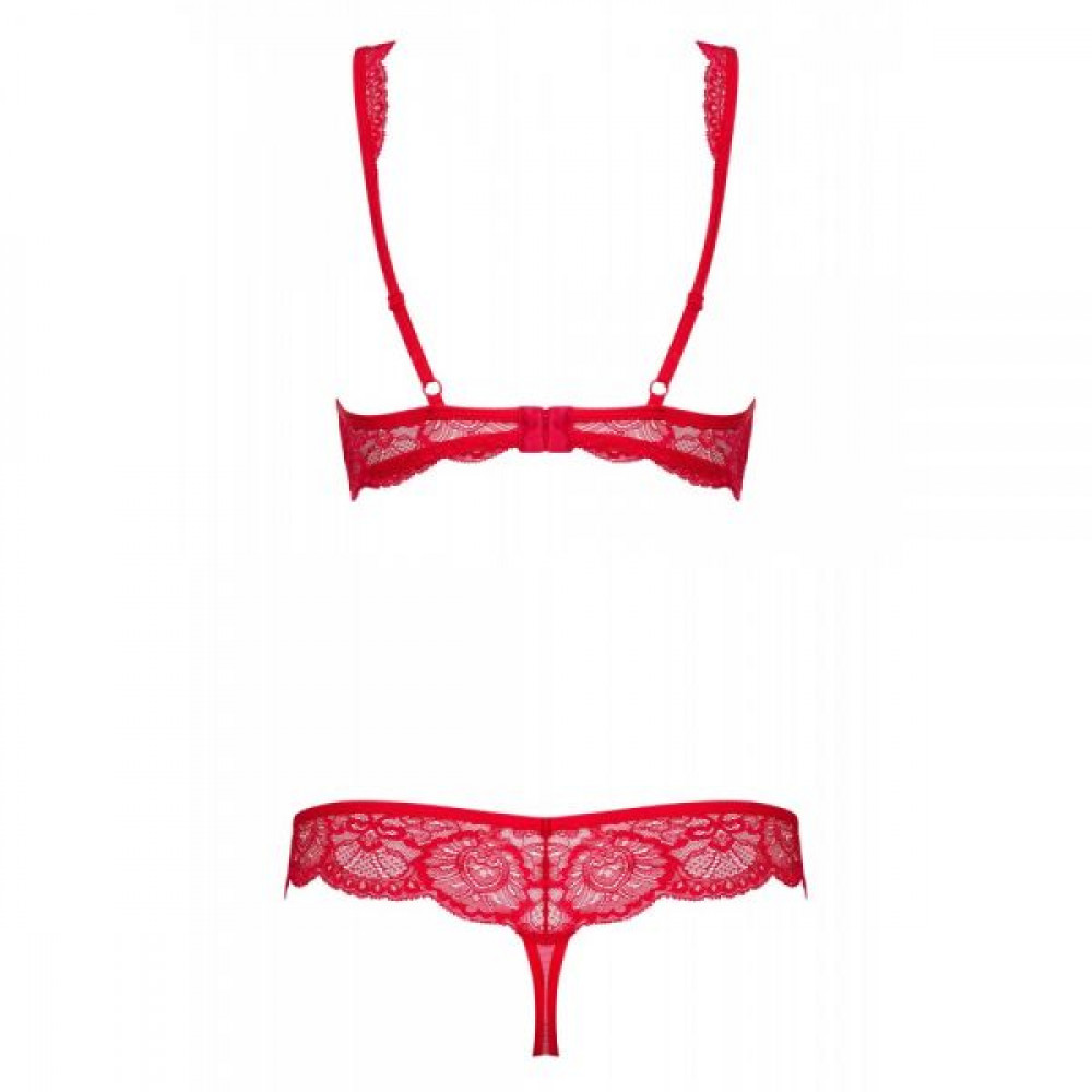 Эротические комплекты - Комплект Obsessive 853-SET-3 2 pcs set red L/XL 3