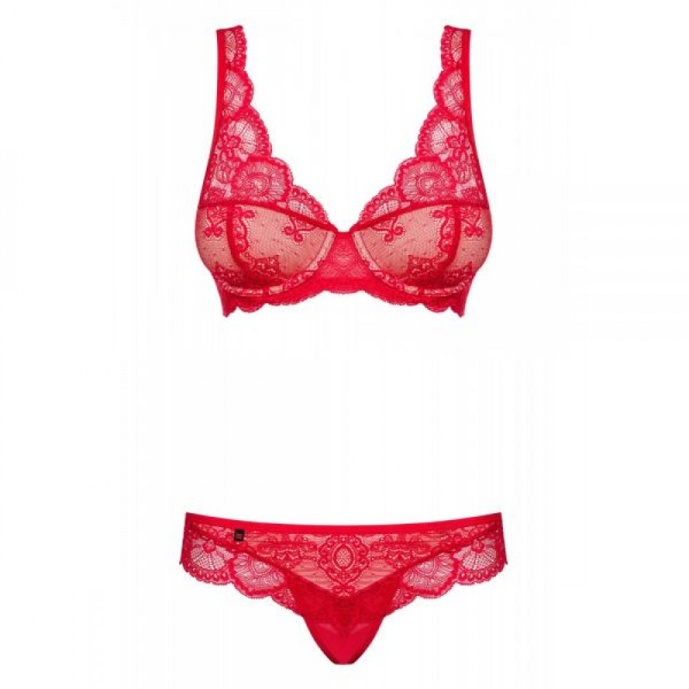 Эротические комплекты - Комплект Obsessive 853-SET-3 2 pcs set red L/XL 2