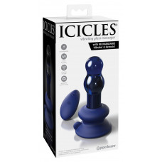 Анальная пробка Icicles с вибрацией и пультом