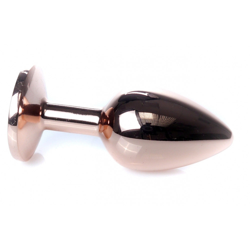 Анальные игрушки - Анальная пробка Boss Series - Jewellery Red Gold PLUG Light Blue S, BS6400113 4