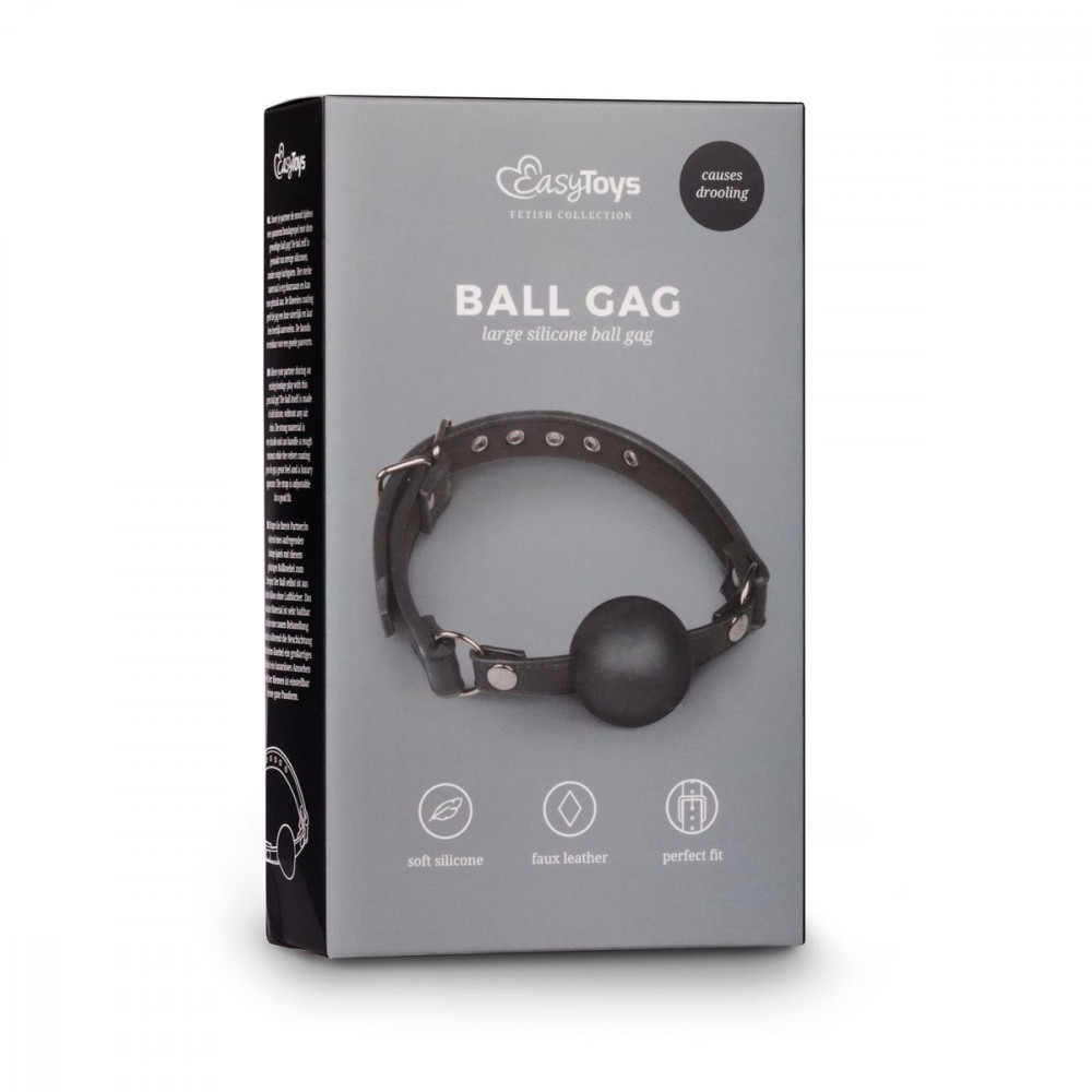Кляп - Кляп Ball Gag With Large Silicone Ball 3