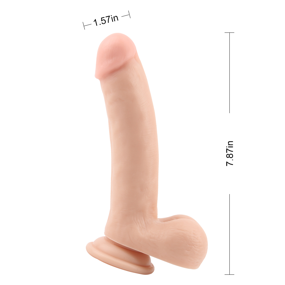 Секс игрушки - Фаллоимитатор с яичками Chisе Ballsy Super Cock на присоске, бежевый 6