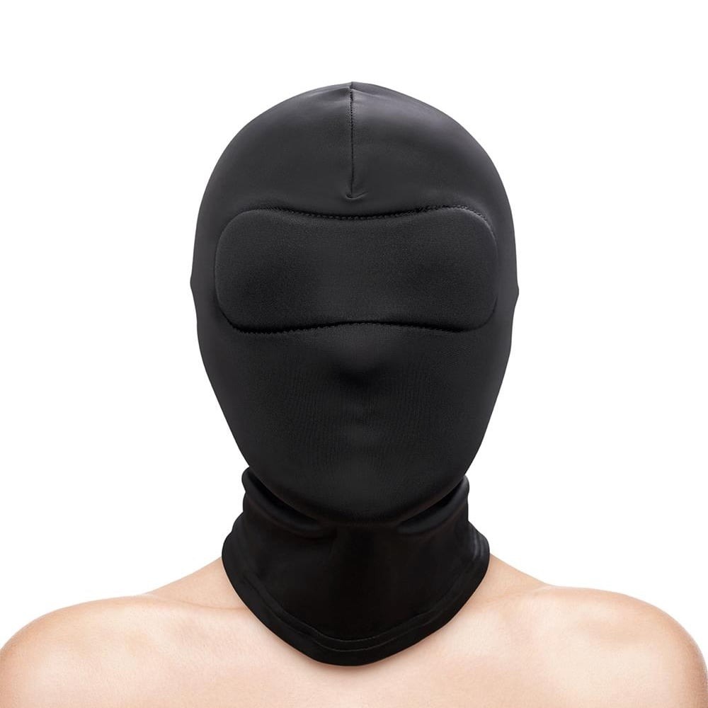 БДСМ игрушки - Капюшон на голову с накладкой на глаза NS Novelties Fetish & Fashion, черный