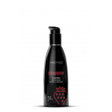 Лубрикант съедобный Wicked Strawberry Flavored со вкусом клубники, 60 мл