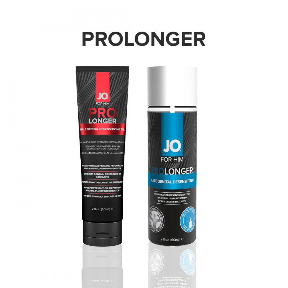 Мужские возбудители - Пролонгер гель System JO Prolonger Gel (60 мл) с маслом перечной мяты, гвоздичного перца и пачули 1