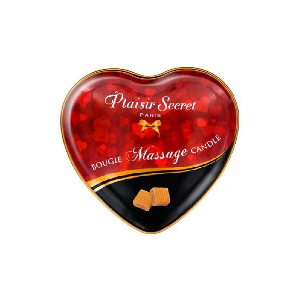 Массажные свечи - Массажная свеча-сердечко Plaisirs Secrets Caramel (35 мл) 2