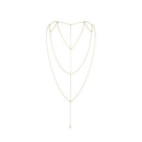 Цепочка для спины Bijoux Indiscrets Magnifique Back and Cleavage Chain - Gold, украшение для тела