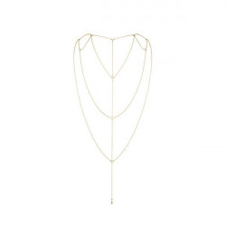 Цепочка для спины Bijoux Indiscrets Magnifique Back and Cleavage Chain - Gold, украшение для тела