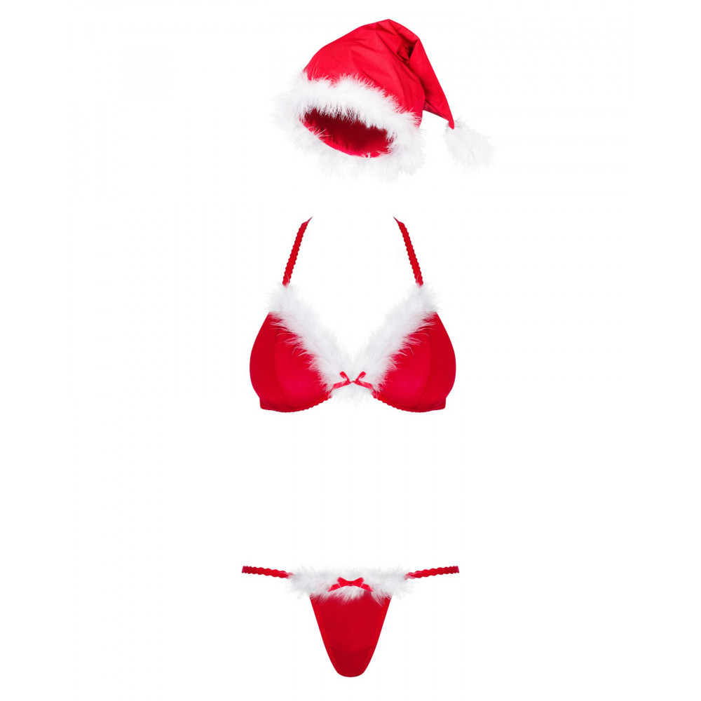 Эротические комплекты - Комплект Obsessive Santastic 3-pcs set L/XL 5
