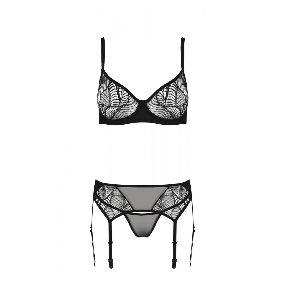 Эротические комплекты - Комплект Passion LEAFA SET black S/M - ECO Passion 2