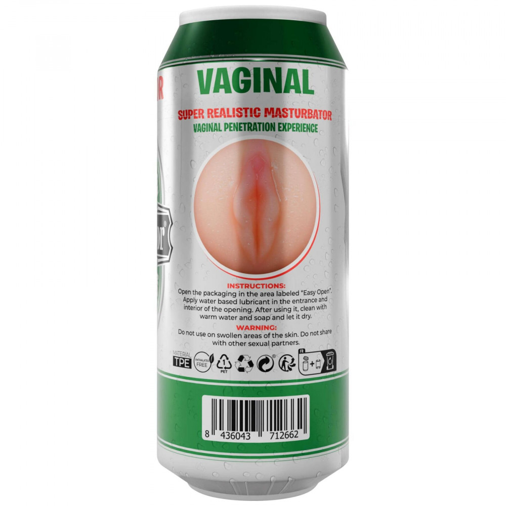 Мастурбаторы вагины - Мастурбатор-вагина Alive Heineken Vagina II в виде банки пива 6