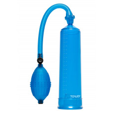 Вакуумная помпа для члена Toy Joy Power Pump механическая, синяя
