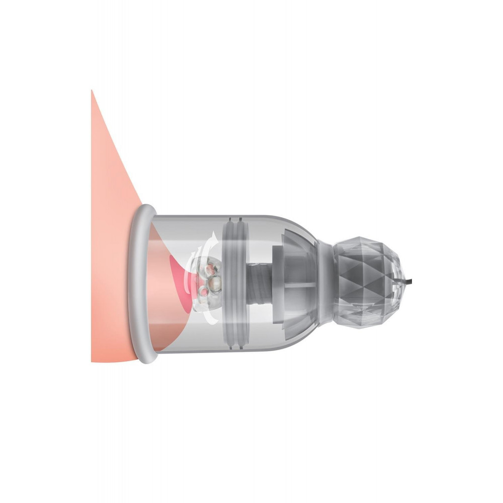 Секс игрушки - Вакуумные помпы для сосков Blush Temptasia Titilator с массажерами, прозрачные 4
