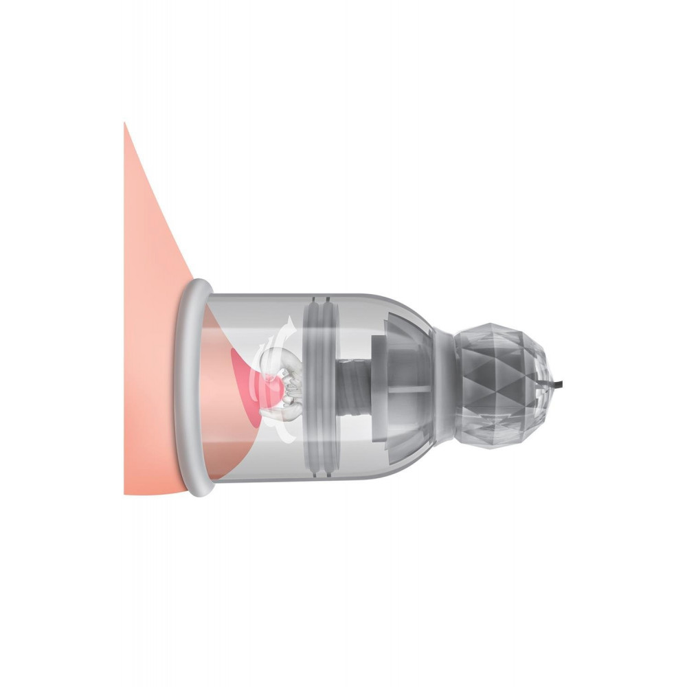 Секс игрушки - Вакуумные помпы для сосков Blush Temptasia Titilator с массажерами, прозрачные 6