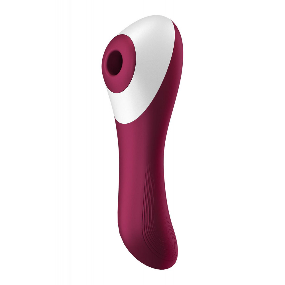 Вибратор - Вакуумний кліторальний стимулятор із вібрацією Satisfyer Dual Crush