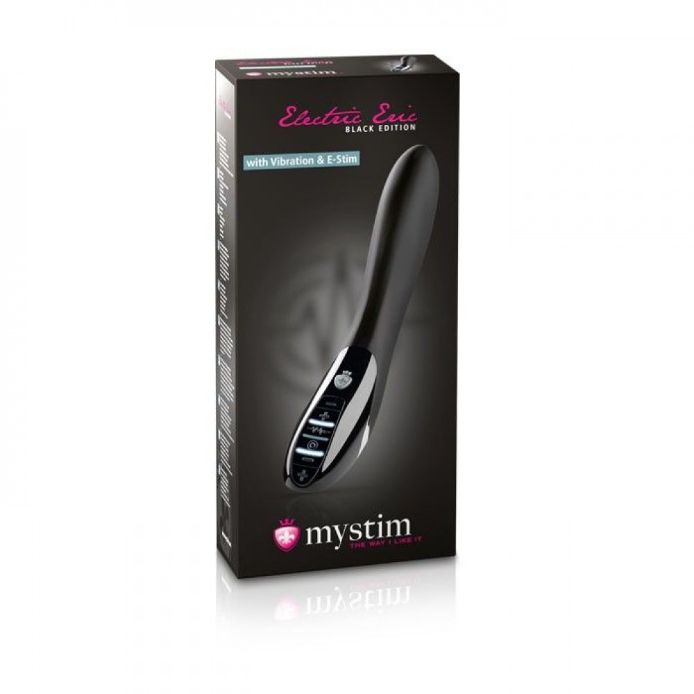 Электростимуляторы - Вибратор с электростимуляцией MYSTIM Electric Eric E-Stim Vibrator - Black 2