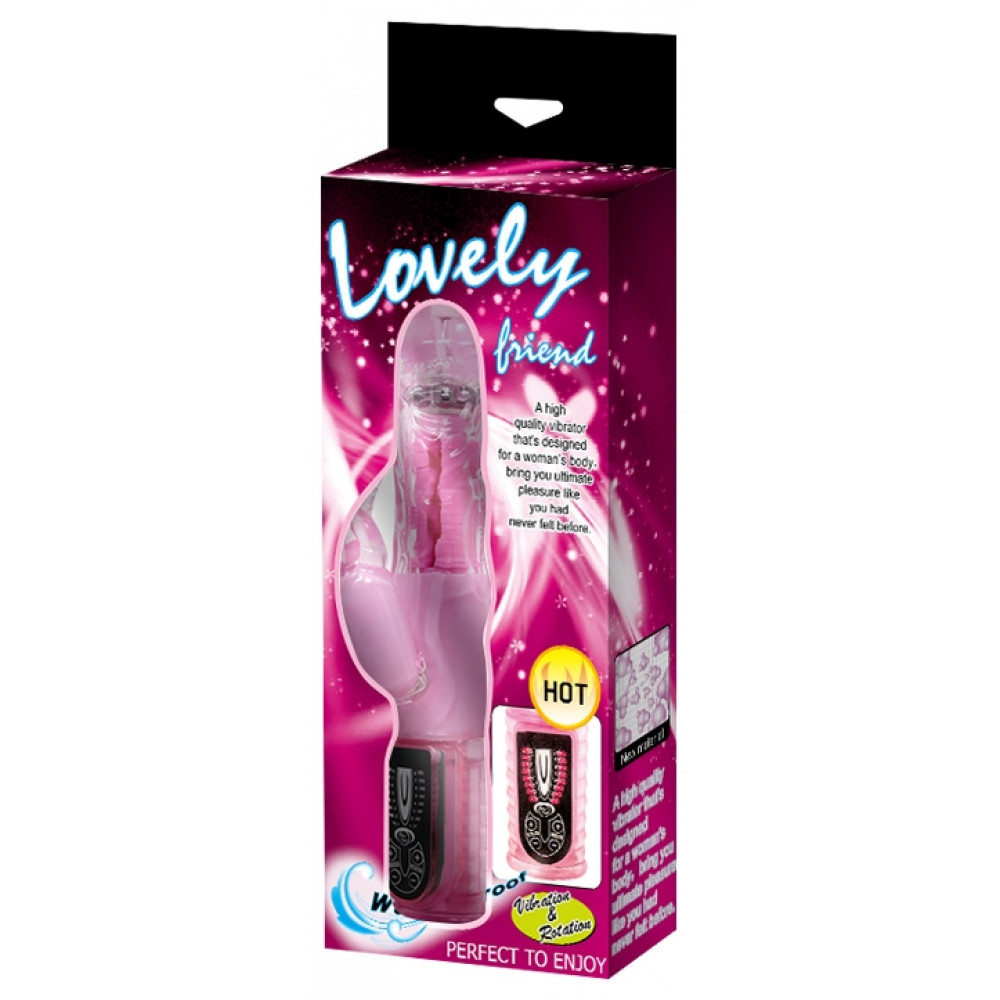 Вибратор - Вибратор с стимулятором клитора и функцией ротации BAILE - LOVELY FRIEND, BW-046435 1