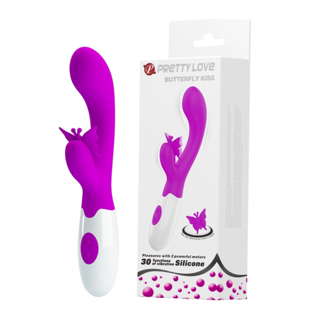 Вибратор - Вибратор серии Pretty Love - BUTTERFLY KISS, BI-014927