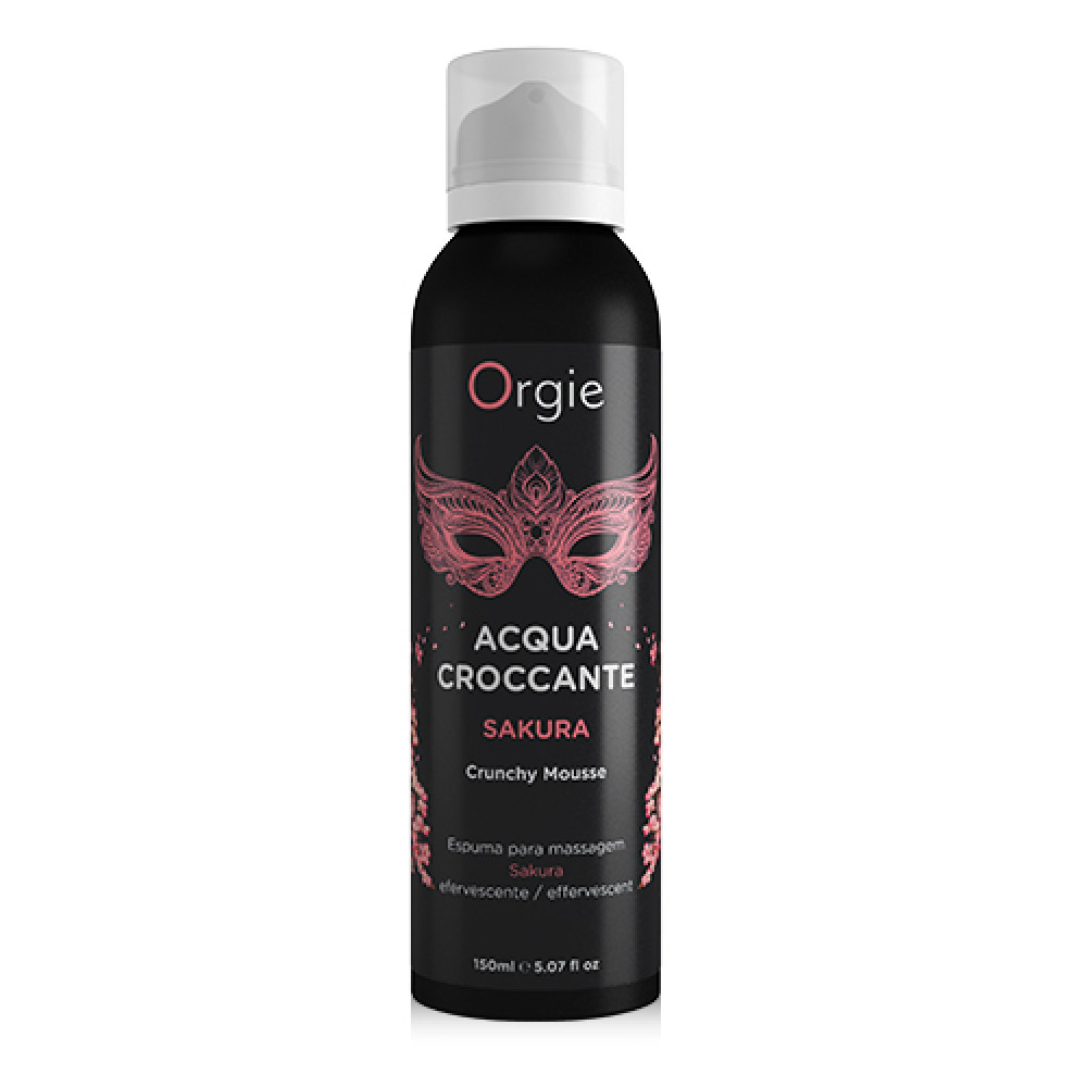  - Шипучая увлажняющая пенка для массажа Acqua Crocante Аромат: сакура  Orgie (Бразилия-Португалия)