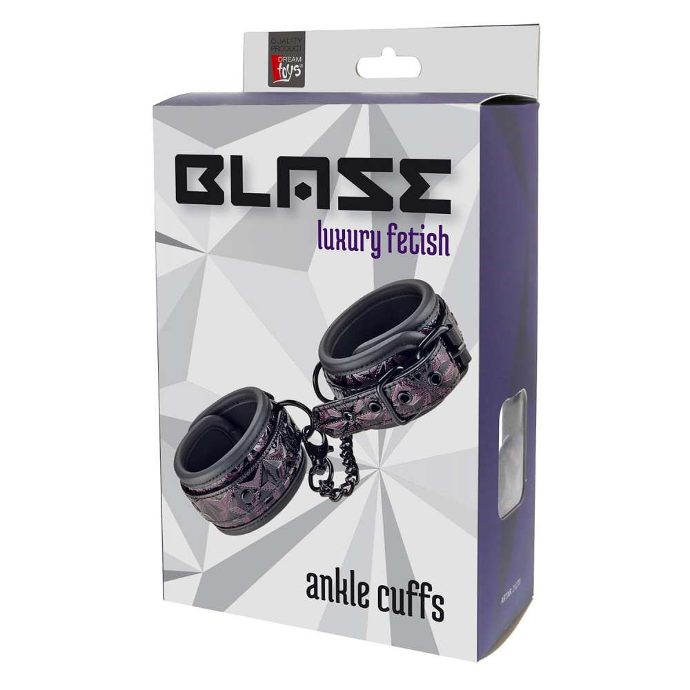 Наручники, веревки, бондажы, поножи - Оковы BLAZE ANKLE CUFF PURPLE 3