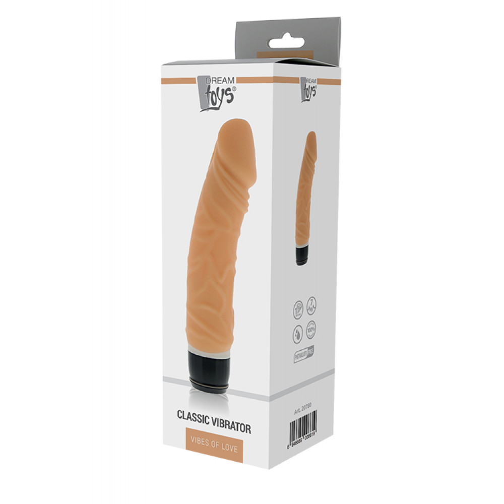 Секс игрушки - Вибромассажер PURRFECT SILICONE CLASSIC 6.5INCH, FLESH 1