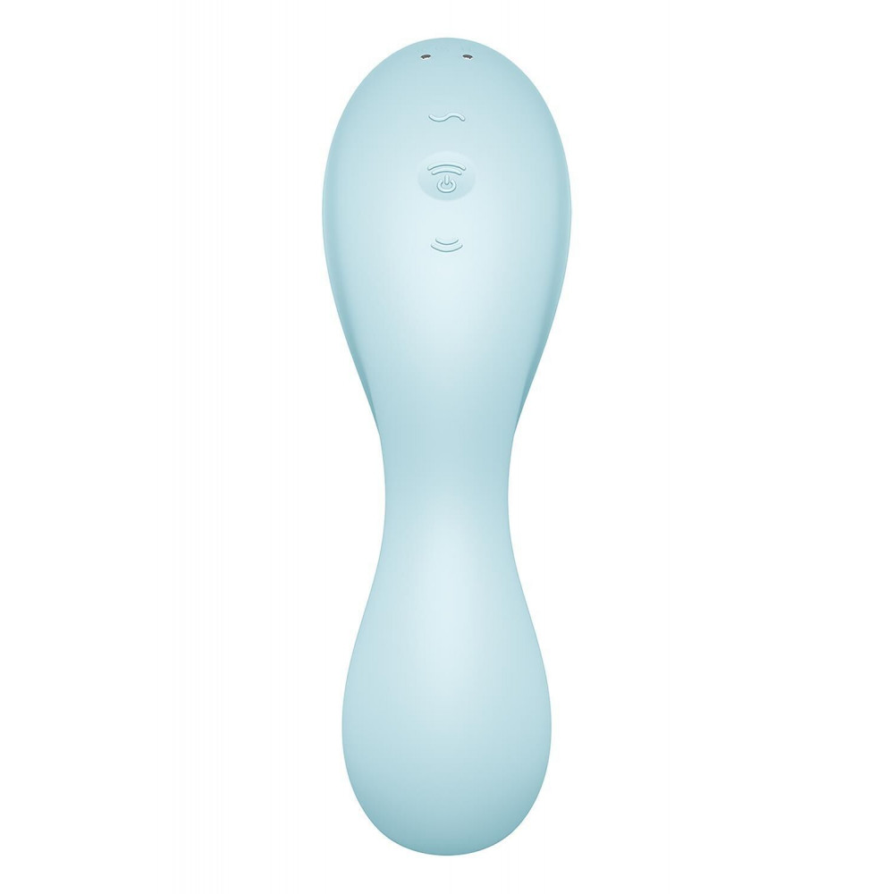 Уценка - Вакуумный смарт-стимулятор с вибрацией Satisfyer Curvy Trinity 5 (Blue) (порвана упаковка!!!) 7