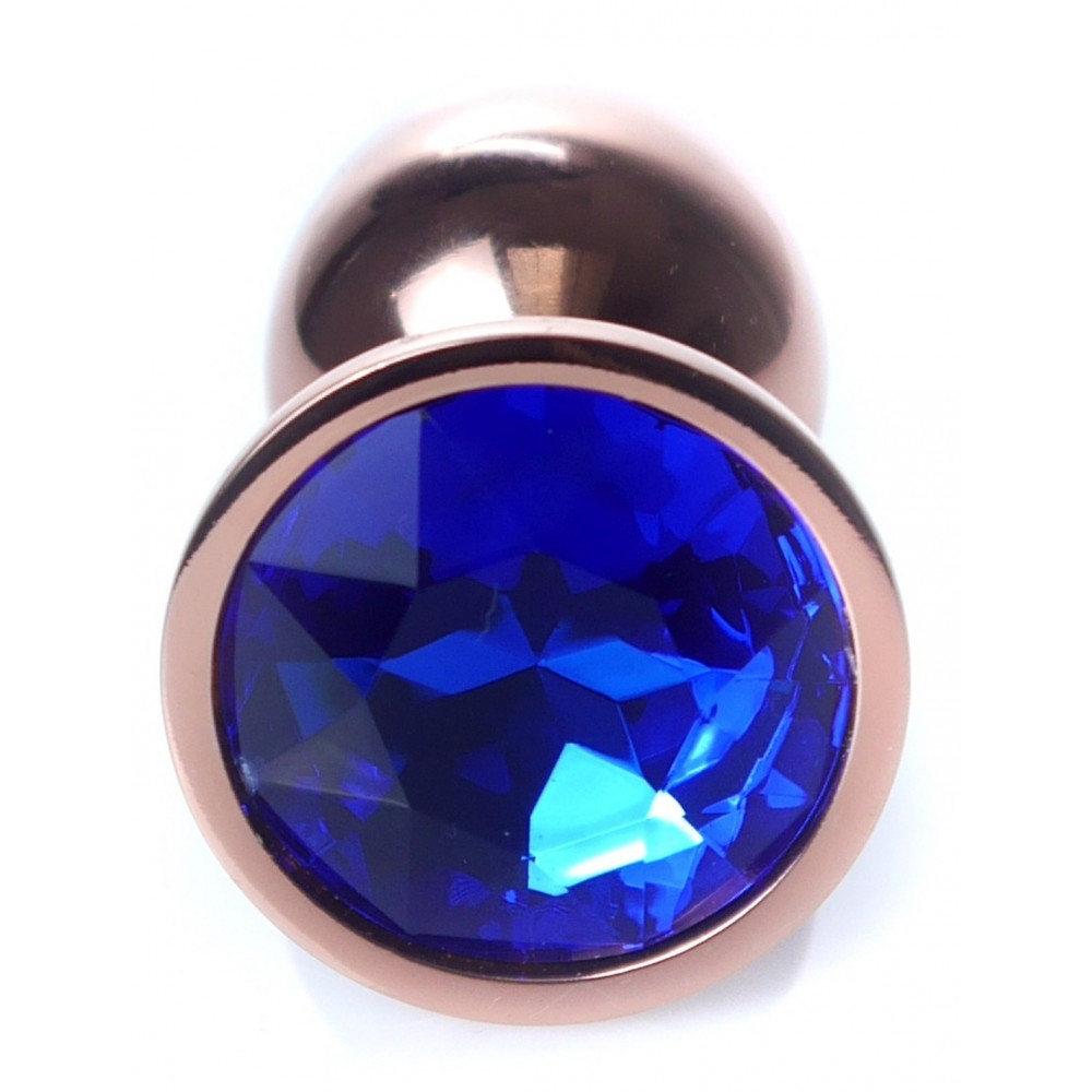 Анальные игрушки - Анальная пробка Boss Series - Jewellery Red Gold PLUG Dark Blue S, BS6400114 7