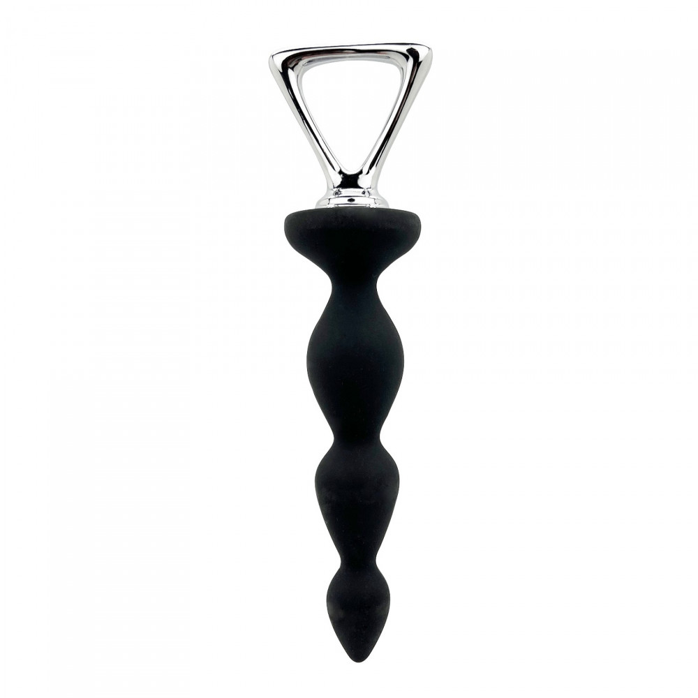 Секс игрушки - Анальный стимулятор-елочка Adrien Lastic Arrow с металлическим держателем, черный