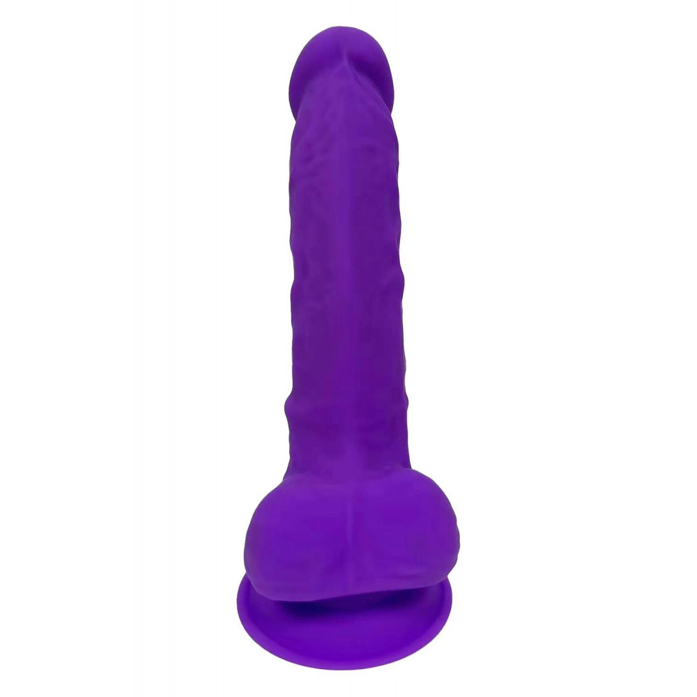 Секс игрушки - Фаллоимитатор реалистичный Dream Toys Real Love на присоске с мошонкой, фиолетовый 2