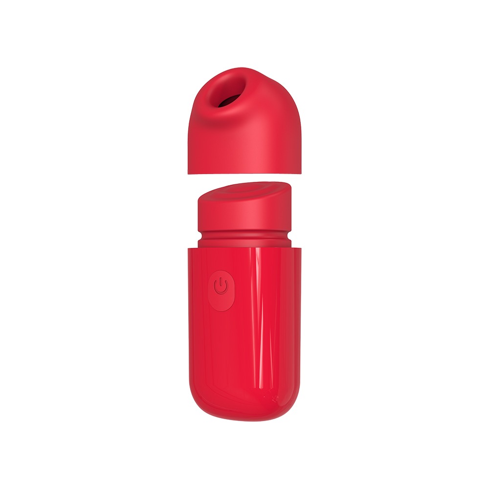 Секс игрушки - Мини вибратор Chisa 69 ECSTASY Marker Pen с вакуумной стимуляцией клитора, красный 1