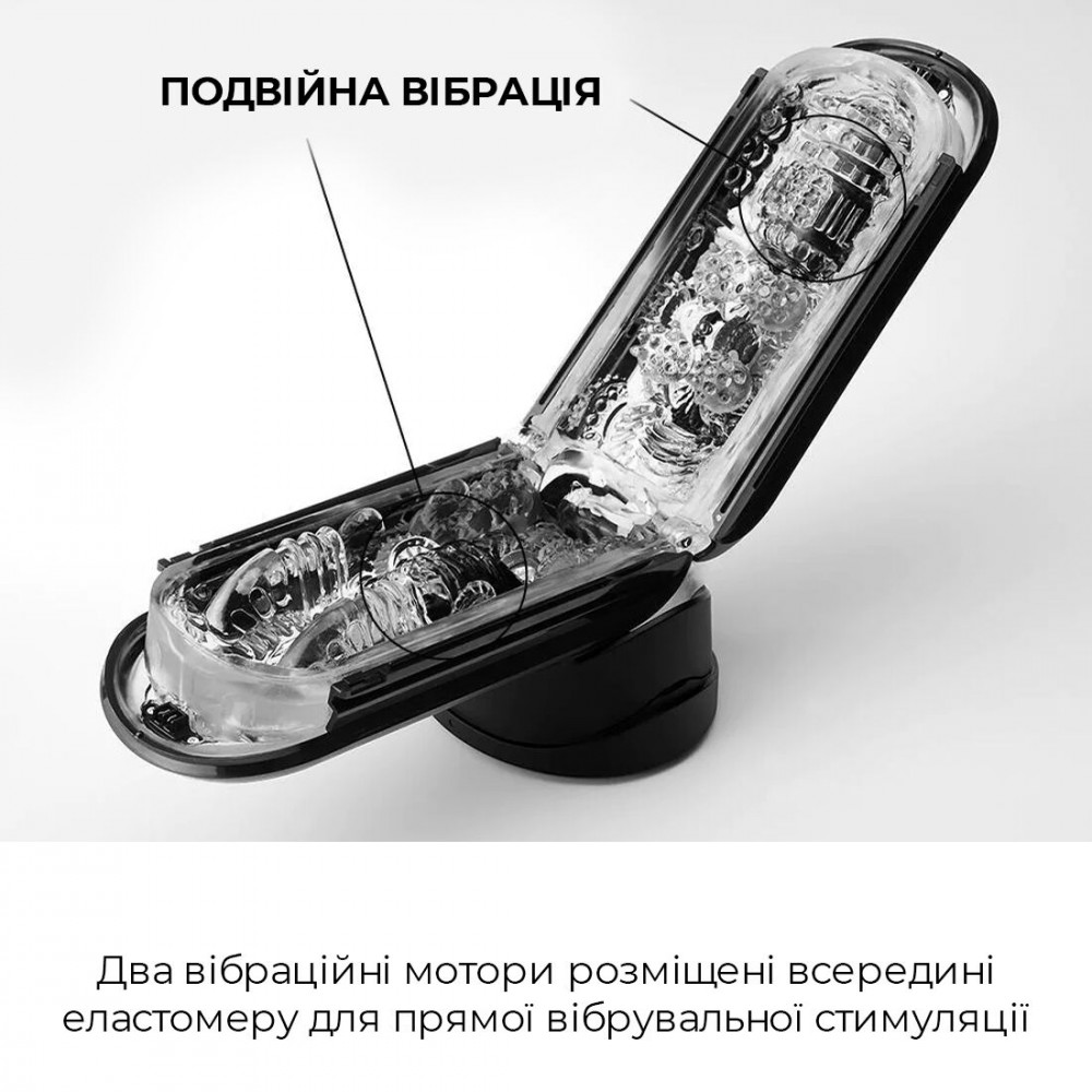 Мастурбаторы с вибрацией - Вибромастурбатор Tenga Flip Zero Electronic Vibration Black, изменяемая интенсивность, раскладной 7