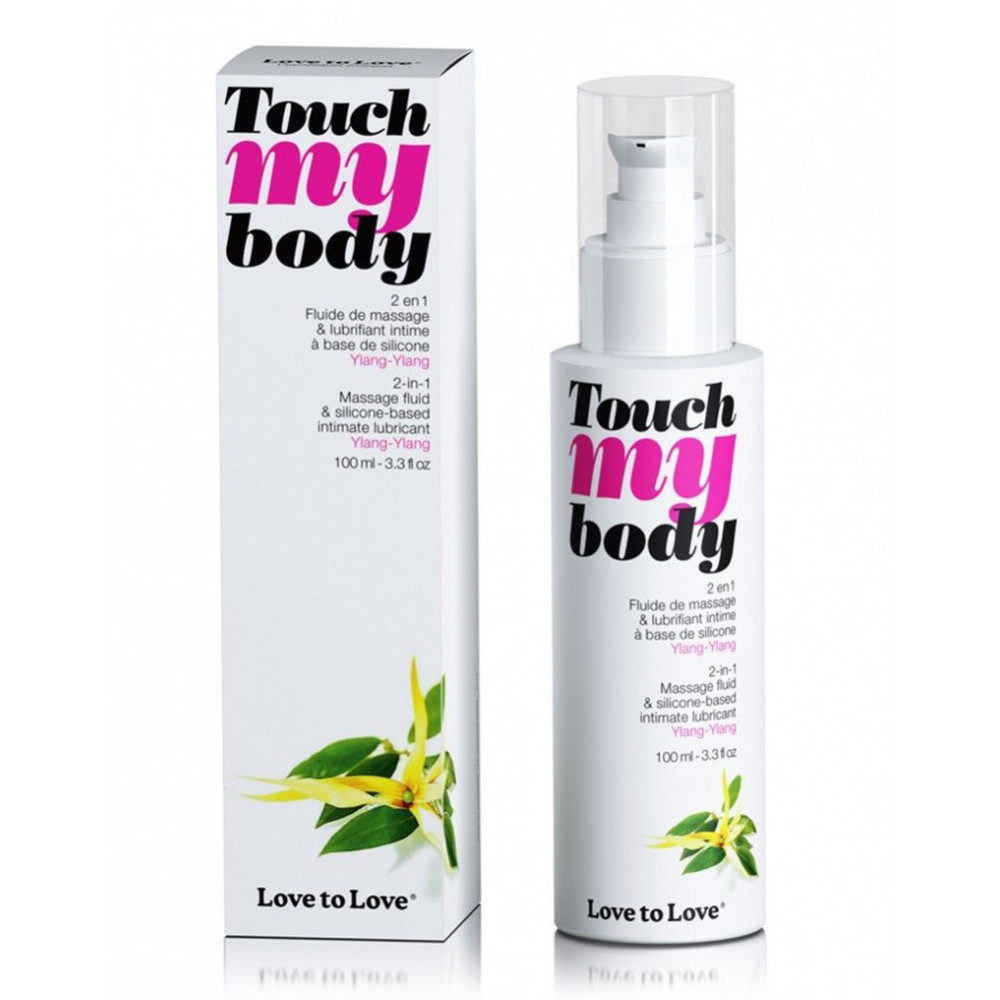 Массажные гели - Массажный гель и смазка 2-в-1 Love To Love TOUCH MY BODY Ylang-Ylang (100 мл) увлажняющий 1
