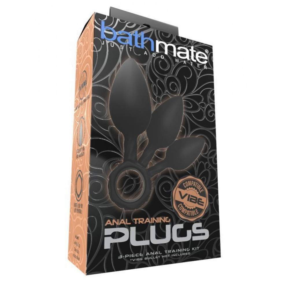 Наборы анальных пробок - Набор анальных пробок Bathmate Anal Training Plugs, диаметр 2,5см - 3,1см - 3,8см 4