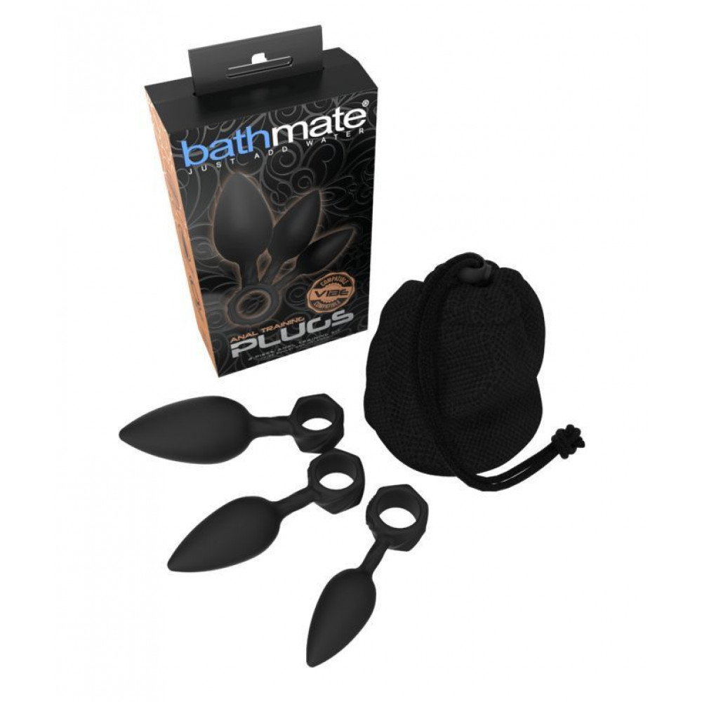 Наборы анальных пробок - Набор анальных пробок Bathmate Anal Training Plugs, диаметр 2,5см - 3,1см - 3,8см 5