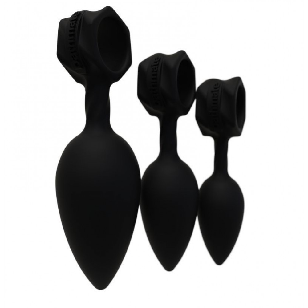 Наборы анальных пробок - Набор анальных пробок Bathmate Anal Training Plugs, диаметр 2,5см - 3,1см - 3,8см 2