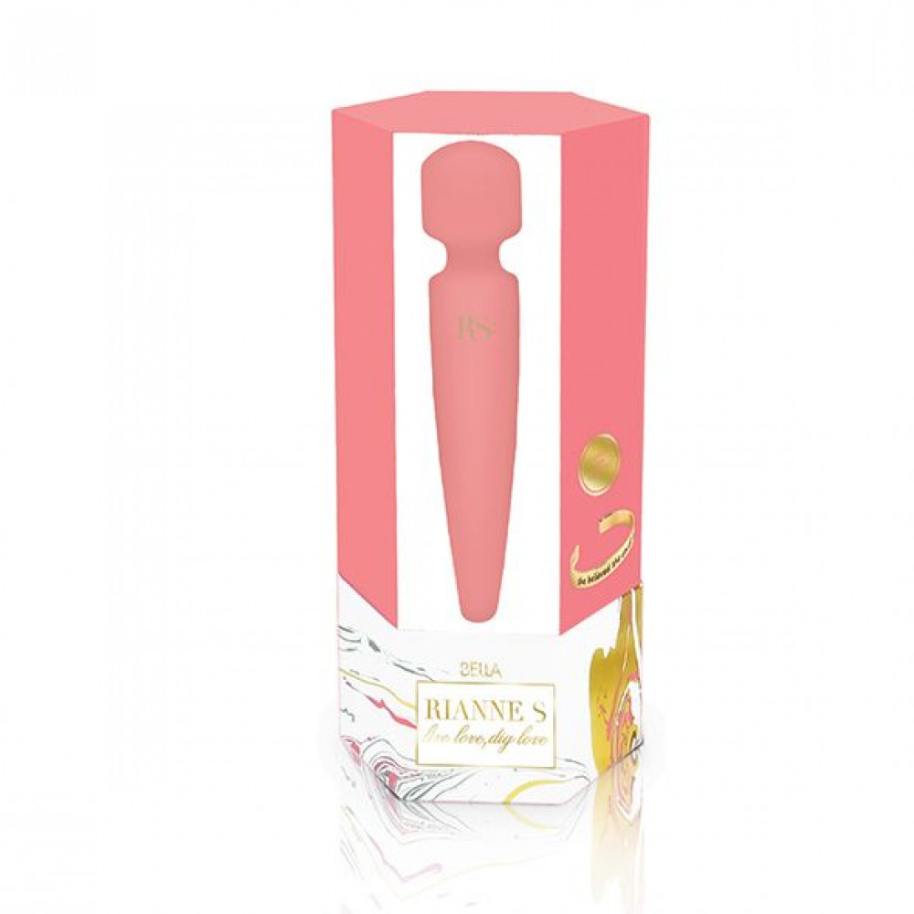 Вибромассажеры - Вибромассажер Rianne S: Bella Mini Wand Coral, 10 режимов работы, медицинский силикон 2
