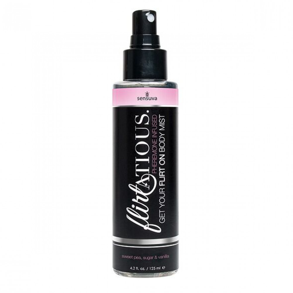 Интимная косметика - Спрей-мист для тела с феромонами Sensuva Flirtatious Vanilla, Sugar, & Sweet Pea (125 мл)