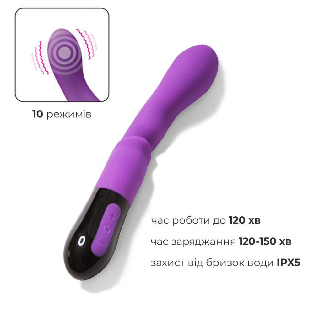 Стимулятор точки G - Вибратор Adrien Lastic Nyx 2.0  стимуляция точки G и входа во влагалище, перезаряжаемый 4