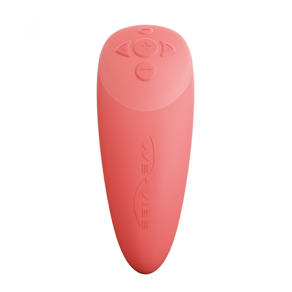 Вибраторы для пар - Смарт-вибратор для пар We-Vibe Chorus Crave Coral, сенсорное управление вибрациями сжатием пульта 7