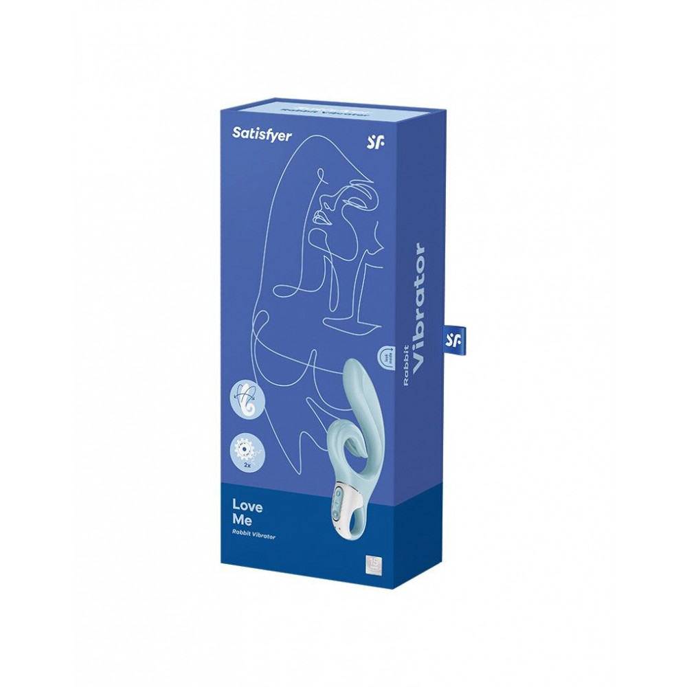 Вибратор-кролик - Вибратор-кролик Satisfyer Love Me Blue 1