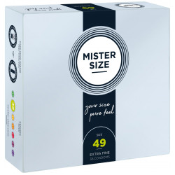 Презервативы Mister Size - pure feel - 49 (36 condoms), толщина 0,05 мм