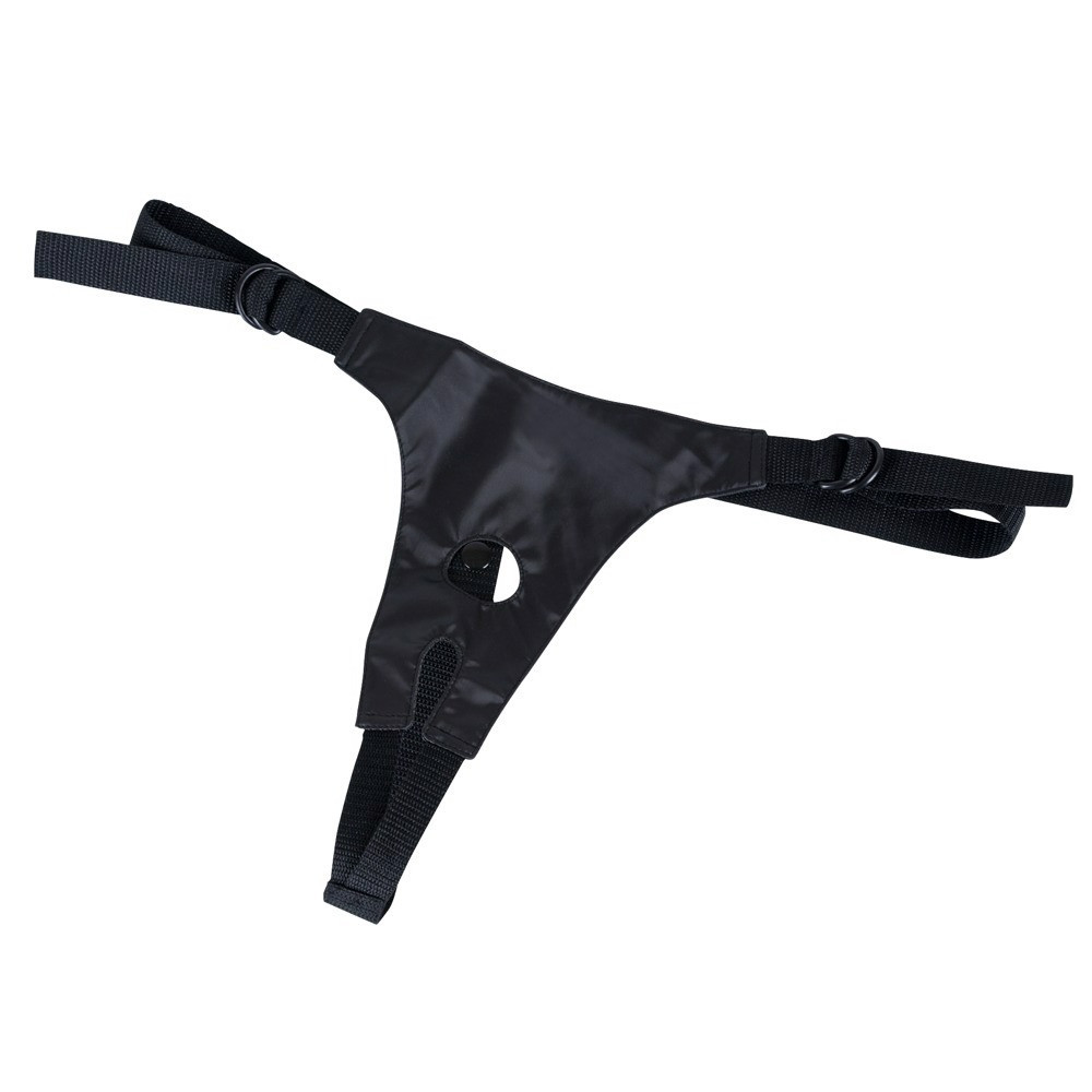 Секс игрушки - Страпон-сет с 3 бежевыми насадками You2Toys Strap-on и черными трусиками для фиксации 4