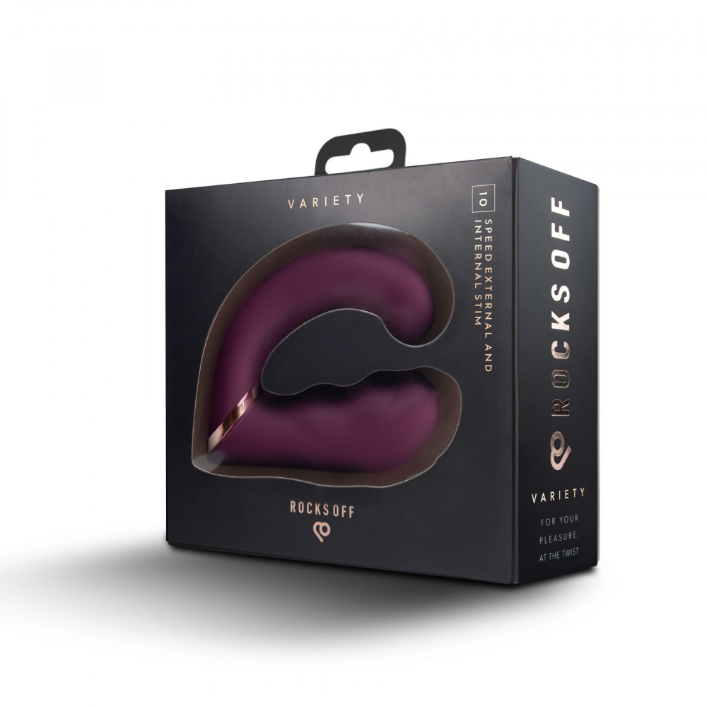 Стимулятор точки G - Вибратор Rocks Off Gemini Burgundy 10