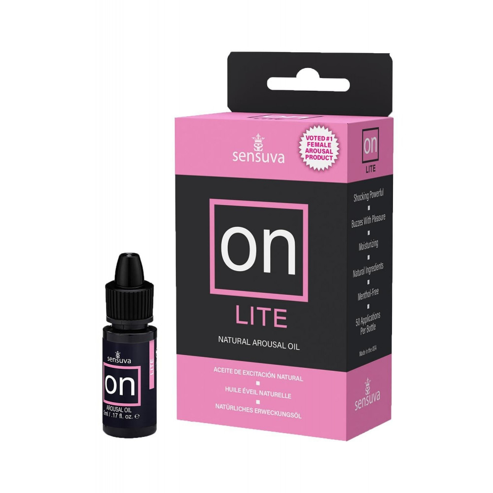 Лубриканты - Жидкий вибратор Sensuva On LITE Arousal Oil, 5 мл